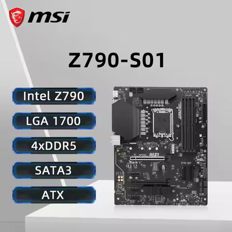 MSI Z790-S01 Motherboard LGA1700 Socket Supportsi9-14900K i7-13700K i5-12400F CPU DDR5 6600MHz HDMI 