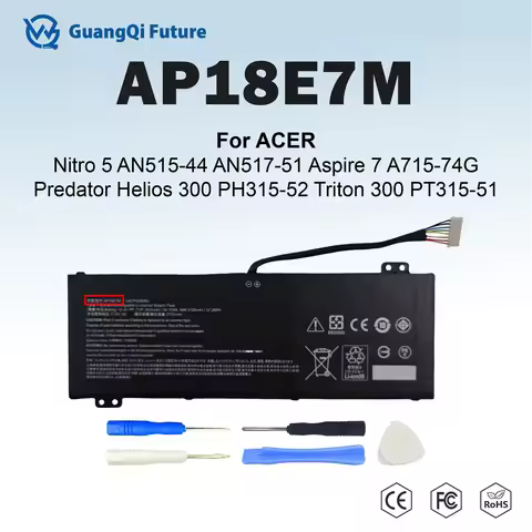 AP18E7M AP18E8M 58.75Wh 15.4V Laptop Battery for Acer Predator Helios 300 PH315-52 PH315-53 PH317-53