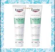 Eucerin Pro ACNE Solution Soft Cleansing Foam 150g. ยูเซอริน โปร แอคเน่ โซลูชั่น ซอฟ เจนเทิล คลีนซิ่