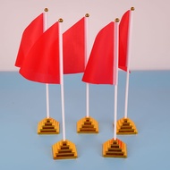 Decorative Golden Pyramid No. 8 Small Red Flag Small Bunting Table Flag Pennant Table Flag Desktop D