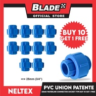Buy 10 Get 1 Free! Neltex PVC Union Patente Socket Type 25mm (3/4) For Waterline Live Connection and