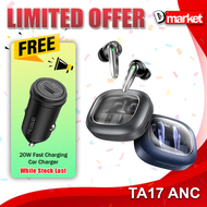 Awei TA17 ANC True Wireless Earbuds ANC Active Noise Reduction Headphone ANC Earphone ANC Earbuds Aw