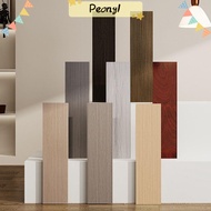 PDONY Skirting Line, Self Adhesive Windowsill Floor Tile Sticker, Home Decor Living Room Wood Grain Waterproof Waist Line