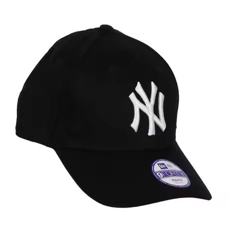 New era yankees adult black baseball cap black