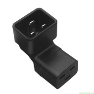 amonoqa 3-Prong C20 to C19 Connector Adapter Male Plug to Female Socket Converter Power Supply Adapt
