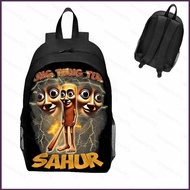 SY5 Italian Brainrot Backpack for Student Large Capacity Lightweight Tung Tung Tung Sahur School Bag