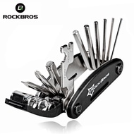 【SG Delivery】ROCKBROS Bicycle Tool Repair Fold Bike Tool Set Pocket Multi Function 16 in 1
