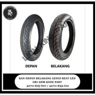 BAN LUAR DEPAN BELAKANG HONDA VARIO 125 GENIO BEAT LED ORI AHM KODE