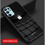 Softcase Glass Kaca sf63 Oppo Reno 6 4g Terbaru Casing Handphone-pelin