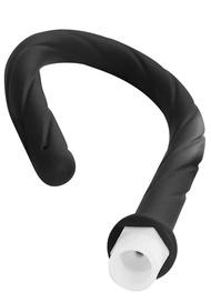 【Must-Have Style】 1pc Silicone Enema Bidet Black 43cm Cleaning Washer Home Travel Thread G1/2