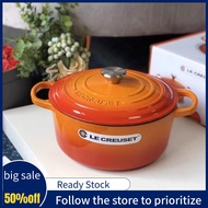 【Free Shipping】French LC Cast Iron Stew Pot Enamel Pot 24cm Circular Soup Pot Household Multifunctional Soup Pot