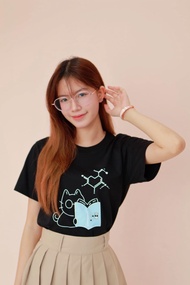 💖BNK48💖 (T-Shirt) 4th jaa BNK48 เสื้อ Study Cat T-Shirt S-5XL