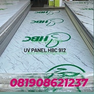 UV panel HBC 912 MARMER PVC UV BOARD MARMER PVC MARMER PUTIH 