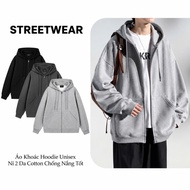STREETWEAR Zip Hoodie Men and Women Loose Form Streetwear Style Zipper Sweatshirt HOODIE01