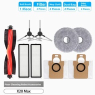 Xiaomi X20 Max Robot Vacuum Cleaner Accessories Edge Cleaning Brush Filter Cloth Dust Bag Cleaning L