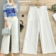 Love - Letter H Scuba Belt Pants//Letter H Culottes Pants//Belt Culottes Pants