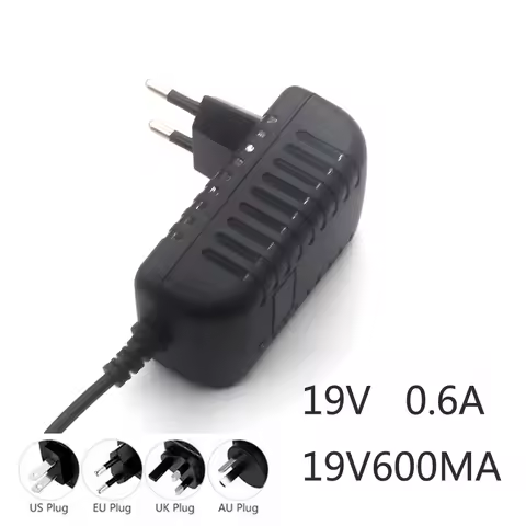 1PCS 19V 0.6A 600mA charger Adaptor Vacuum Cleaner Parts for ilife x5 v5 v5s v3 v5 pro a4s a4 V50 a6