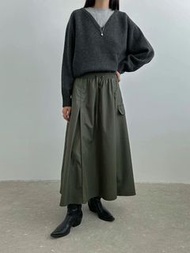Moci韓國秋季工裝長身裙