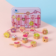 Baby Intelligence Boy Beaded Toy Children Wearing Beads 1-2-3 Years Old