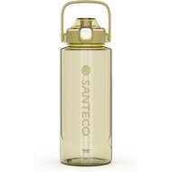 SANTECO Water Bottle 2000ML Bottle 2 Liters BPA Free with Straw Direct Drinking Ultra Light Portable