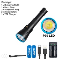 Asafee 10000LM DA16 XHP70.2 /SST70 LED Super Bright Powerful Diving Flashlight Waterproof Underwater