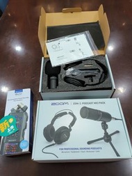 Zoom ZDM-1 PMP 播客錄音套組 【特價出清】 動圈式麥克風組(連耳機.導線.支架)