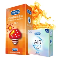 Large Size Bump Thread Durex Warming Condoms 56mm  Lubrication Dotted Natural Latex Condom Sexual Products for Adults Male Privacy Shipping