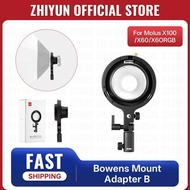 ZHIYUN Official Bowens Mount Adapter B ZY Mount-B EX1H05 Accessories for Molus X60 X100 Combo Pro CX