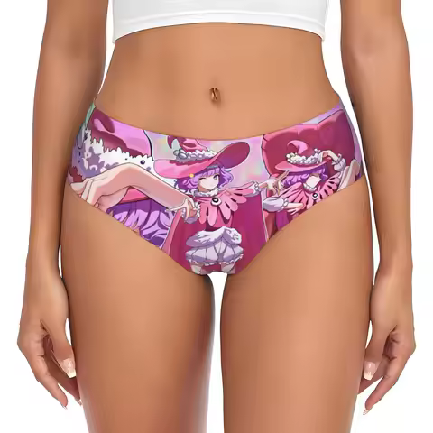 Dorothy Unsworth B-Black Anime C-Clover Brief Panties Women Comfort Stretch Underwear
