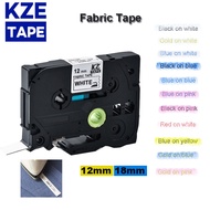 10 Colors Fabric Iron-on Label 12mm/18mm*3m compatible Brother TZ-FA3 tz-FA231 label tape TZ FA3 FA2
