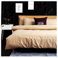 【NATURALLY JOJO】摩達客推薦-素色精梳棉床包組(標準雙人5*6.2尺)/ 卡其/ 標準雙人5*6.2尺
