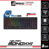 SIGNO E-Sport Mechanical Gaming Keyboard MONOXXI รุ่น KB-724 (คีย์บอร์ด เกมมิ่ง)