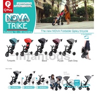 QPlay Nova  Tricycle EVA Edition, Compact Folding Tricycle. 6 in 1 trike. Suitable for 10 - 36 month