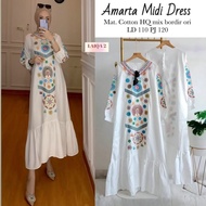 Baju Gamis Midi Wanita Premium Amarta Midi Dress By Laiqa