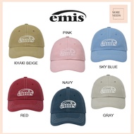 [emis] Emis  WHITE STITCH BALL CAP 100% authentic  products