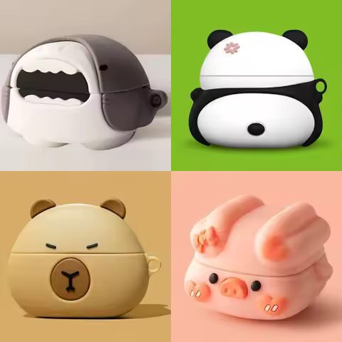 3D Cute Cartoon For Samsung Galaxy Buds FE/Live/Buds2/Buds2 Pro Case Soft Silicone Case Earphone Acc