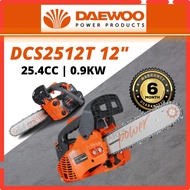 Original DAEWOO DCS2512 12Inch Petrol Chainsaw Mini One Hand Chain Saw (25.4cc) - 2 Stroke