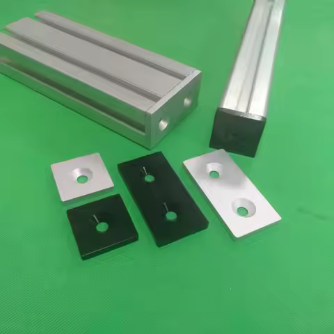 Al End Cap Cover Plate With Single or Double Holes for 2040 3060 4080 4590 6060 8080 EU Aluminum Pro