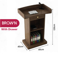 Rostrum Podium stand Speaker Stage Reception Lecture Hall Table Host Speech Talk Emcee Desk Meja Uca