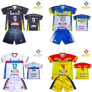 [READY] SETELAN JERSEY VOLI INDOMARET BAJU DAN CELANA SPORT FULL PRINTING SIZE M L XL BISA COD