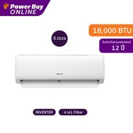 [จัดส่งพร้อมติดตั้ง] Hisense แอร์ติดผนัง CE Series 18000 BTU Inverter รุ่น AS18TRCE2T0