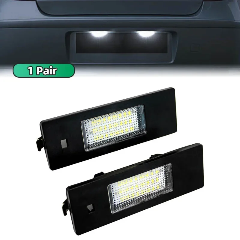 For BMW 1 Series E81 E87 E63 E64 M6 E85 E86 Z4 F12 F13 F20 K48 LED License Number Plate Lamp Car Lig
