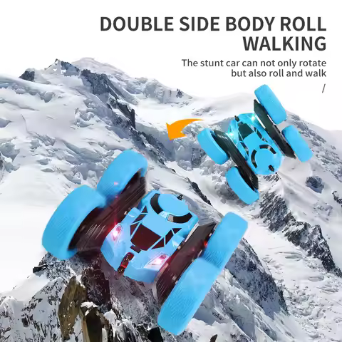 RC Stunt Car Children Double Sided Flip 2.4G Remote Control 360 Deree Rotation Off Road Drift RC Car
