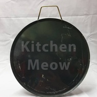 Kuali burger Iron Round Besi Kuali Leper Burger Pan Griddles