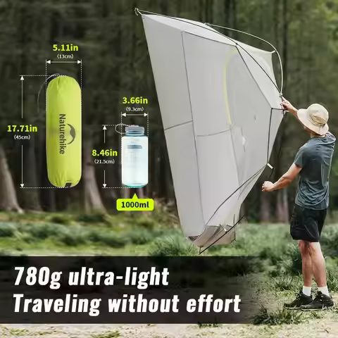 Naturehike Star Trail EXT Tent Ultra Light Camping Tent Single Outdoor Hiking Waterproof Tent 10D Ny