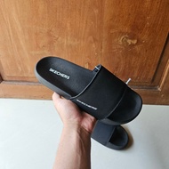 Skechers Slide Men's Sandal - Black/ Black Slide Sandals OfficialOriginal