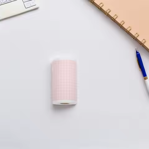 Ecg Paper 3 Rolls 80mmx20m Red Grid Thermal Recording Sheets for Electrocardiograph Machines Hospita