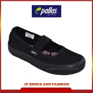 PALLAS JAZZ Girls Slip On Black School Shoes | Kasut Sekolah Hitam Budak Perempuan 204/306-035