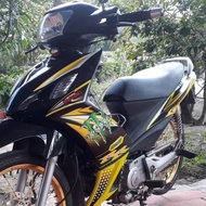 Tem Rời Suzuki Axelo RR 125 Logo Monster Vàng Đen