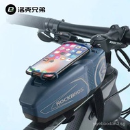 [in stock]Rockbros Bicycle Bag Front Beam Bag Merida Mountain Bike Waterproof Upper Tube Bag Mobile Phone Bag Cycling Fixture